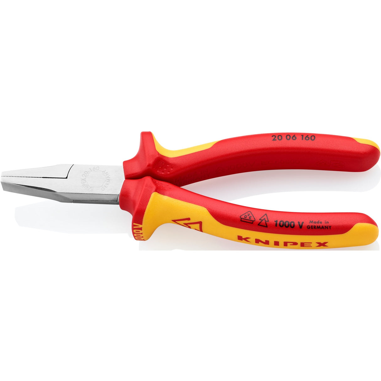 KNIPEX Platbuigtang 20 06 160 VDE