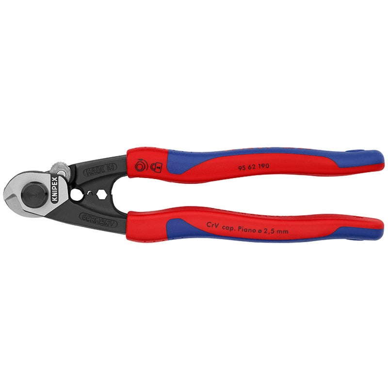 KNIPEX Staaldraadschaar met bevestigingshaak 95 62 190