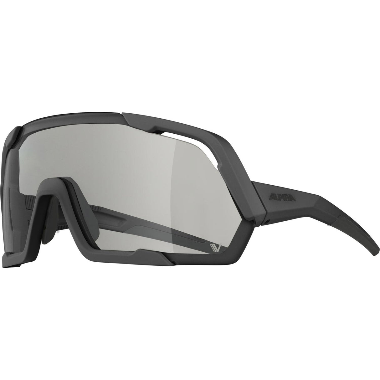 Olympic sportswear alpina sports sportbril rocket v mat zwart