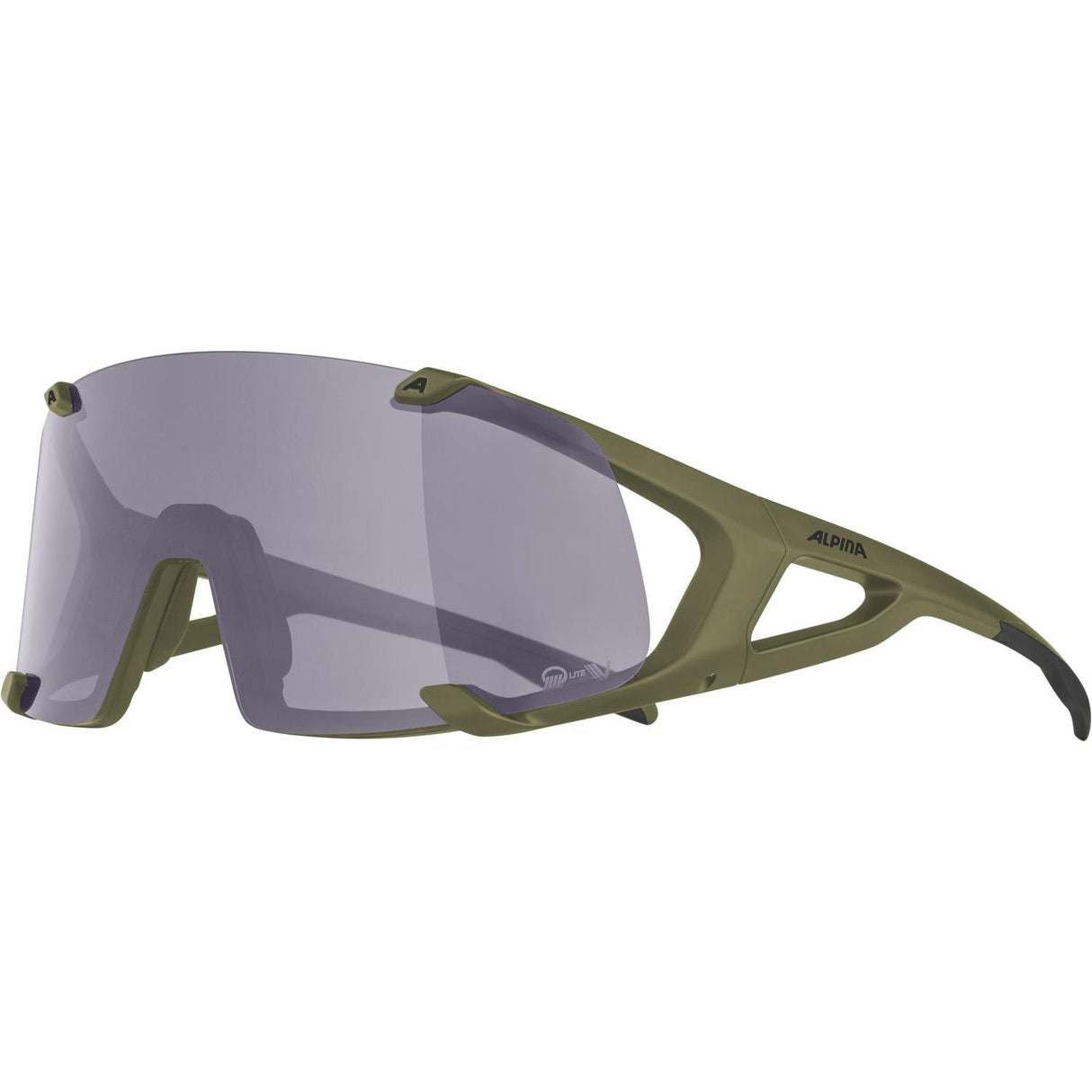 Olympic sportswear alpina sports sportbril hawkeye q-lite v olijf