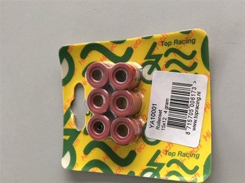 Top racing koppeling-rolletjes 15x12 4,0gr.