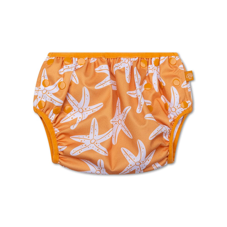 Seastar | oranje wasbare zwemluier