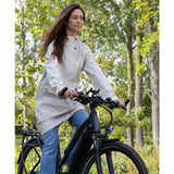 Mirage regenjas rainfall trenchcoat - maat m - gemaakt van polyester soft touch - off white