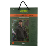 Mirage regenjas rainfall closed jacket - maat l - gemaakt van polyester soft touch - earl grey