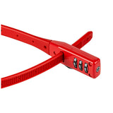 Kryptonite kabelslot code click lock combo rood