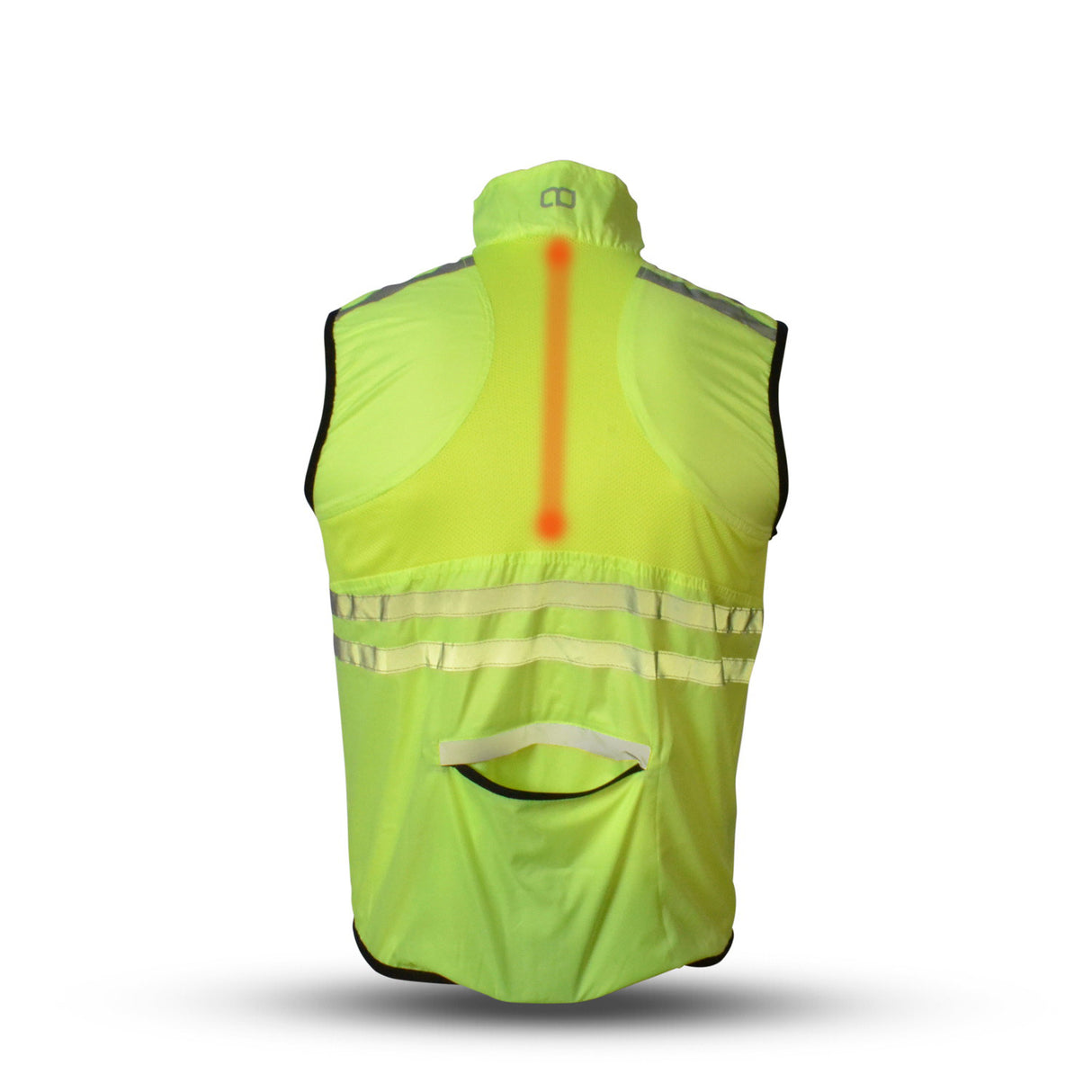 Gato Windbreaker mesh vest usb led neongeel maat S