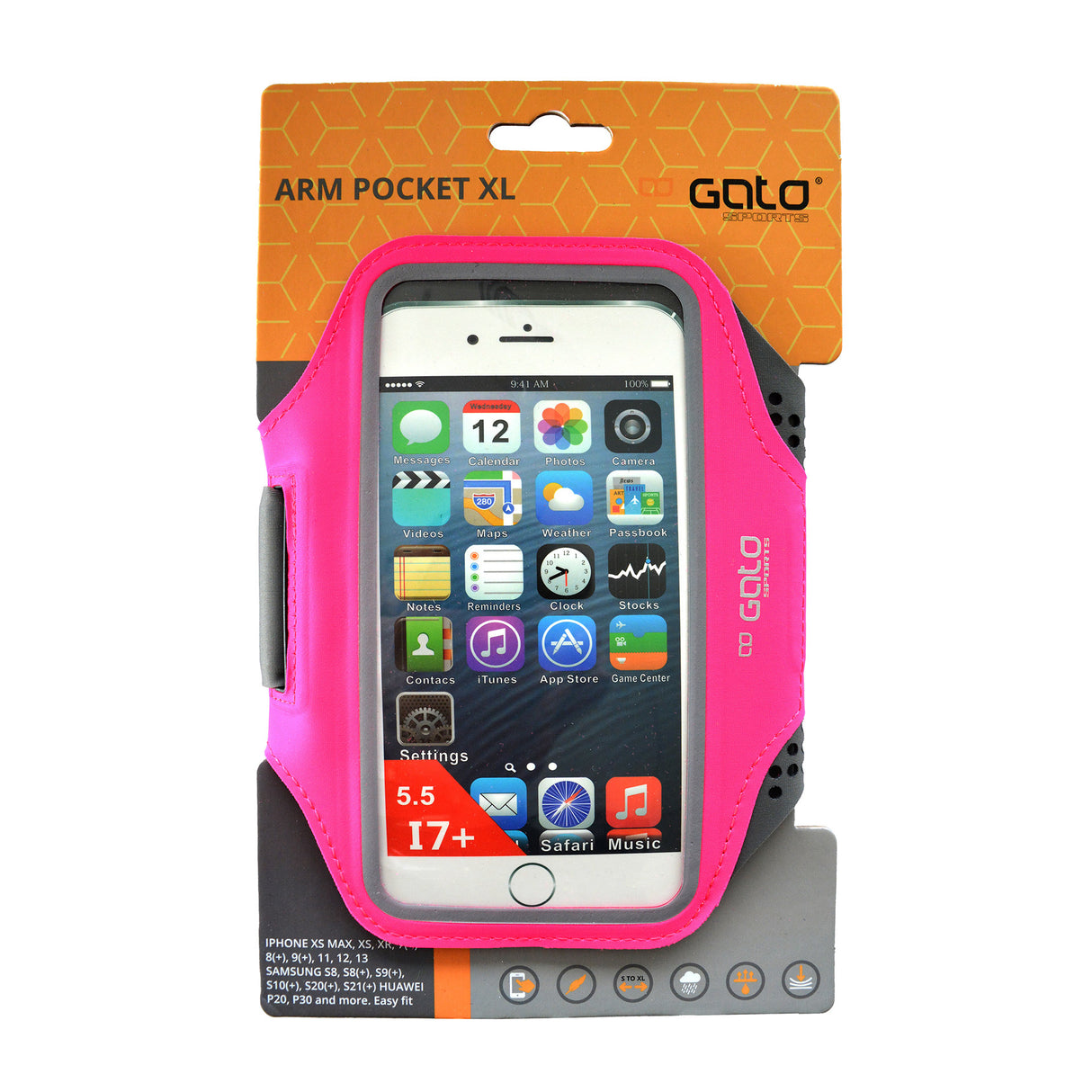 Outwet gato arm pocket xl hot pink one size