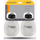 Outwet gato drinkflessen set 2 stuks 200ml zwart transparant