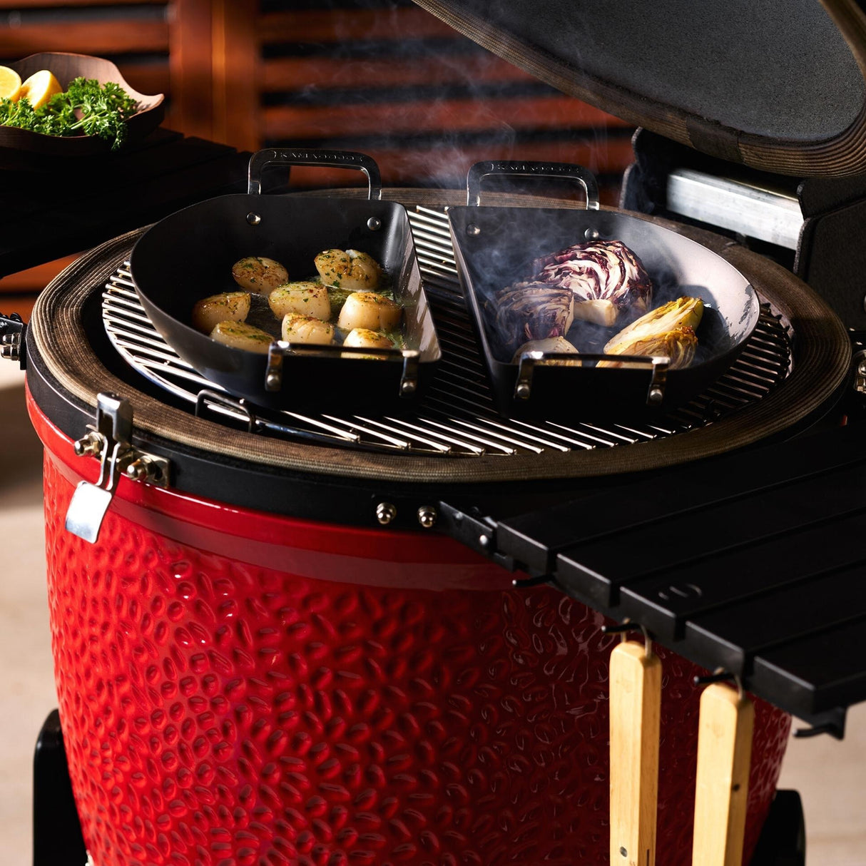 Kamado Joe Karbon Half Pan set