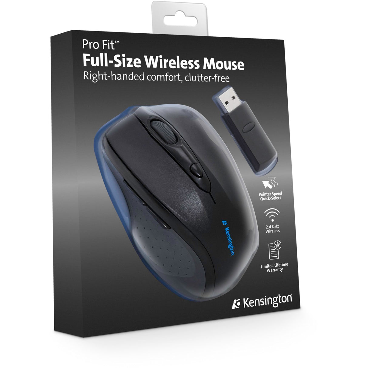 Kensington Fit Wireless Full Size Muis