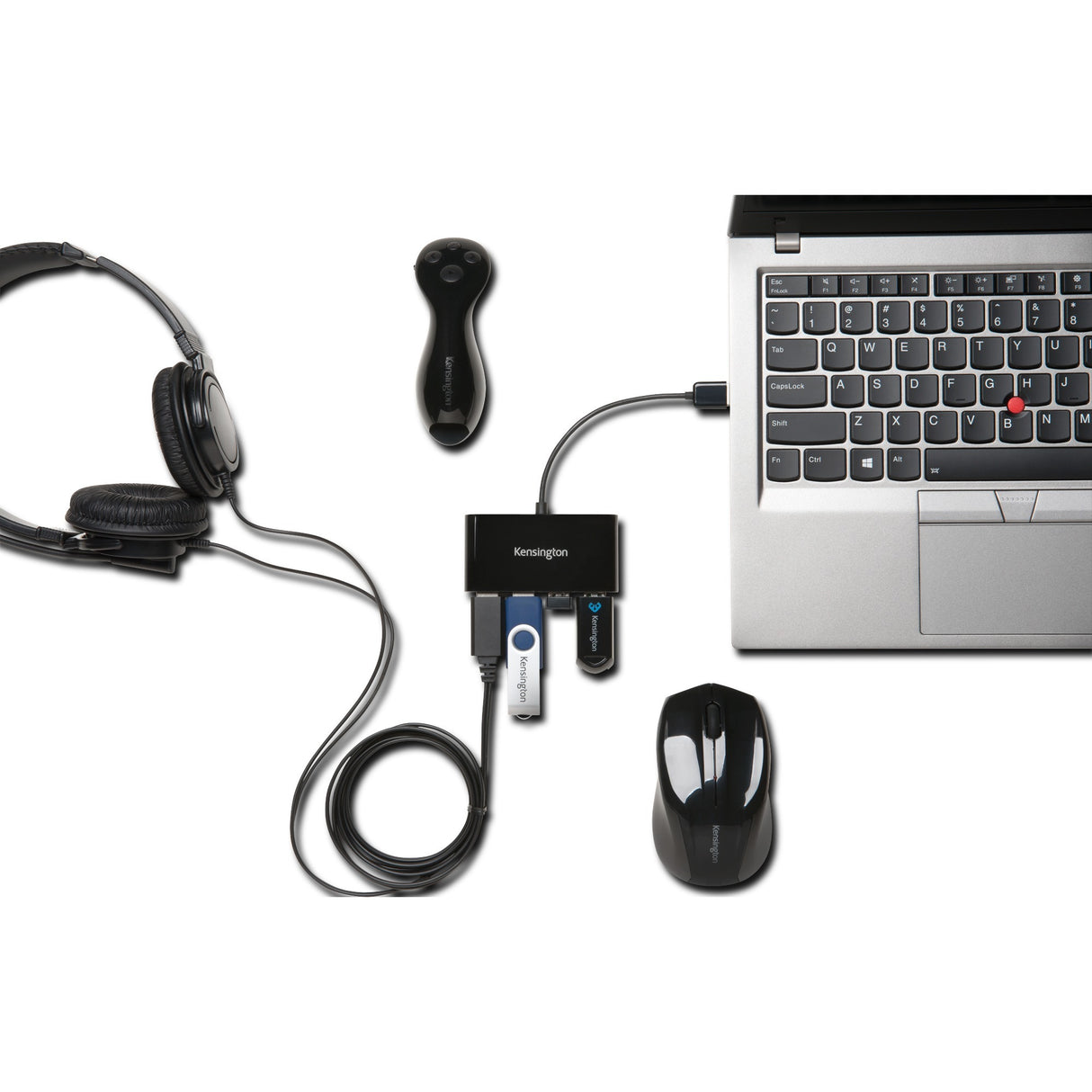 Kensington USB 2.0-Hub met 4 poorten
