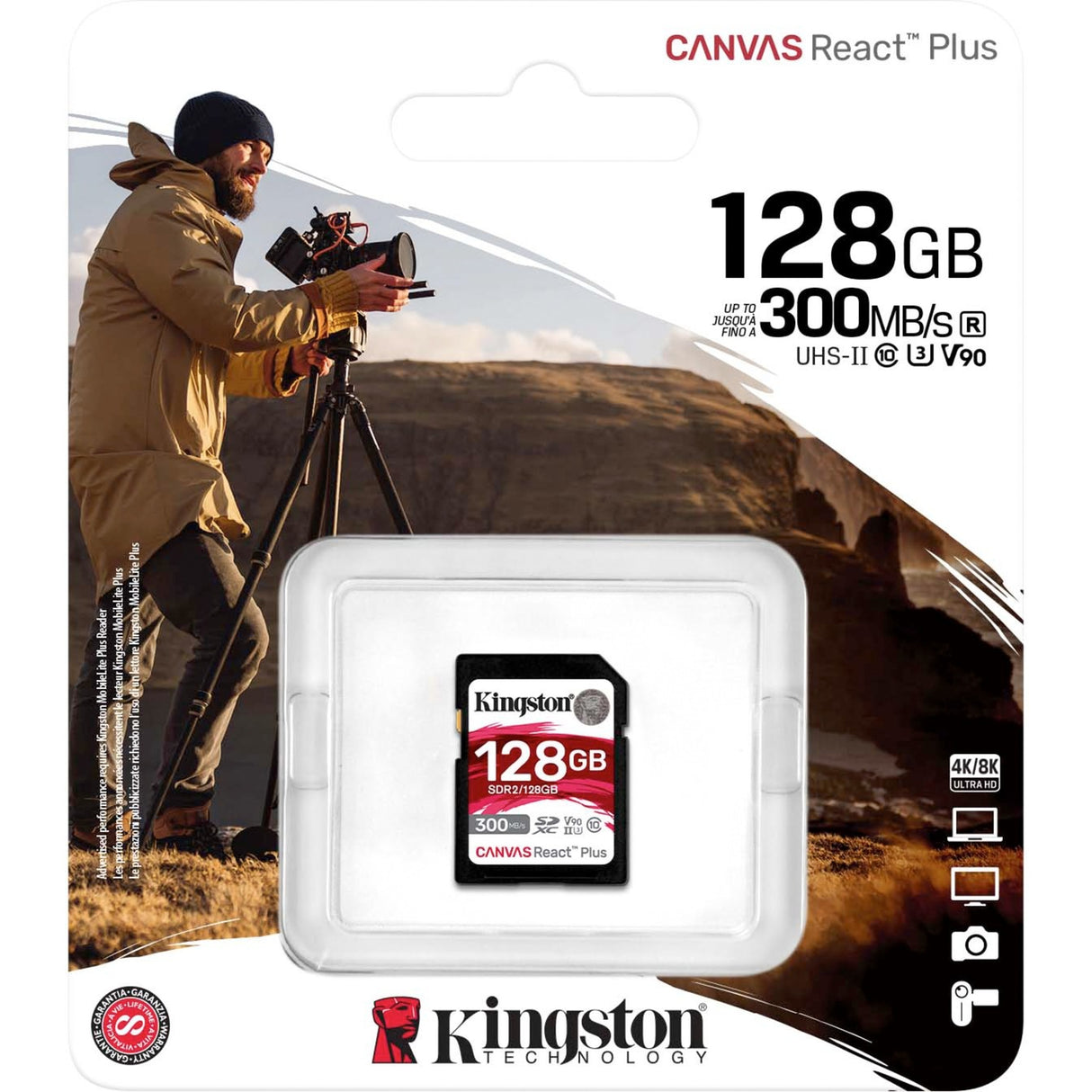 Kingston Canvas React Plus 128 GB SDXC