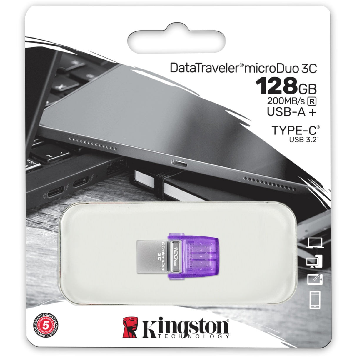 Kingston DataTraveler microDuo 3C 128 GB