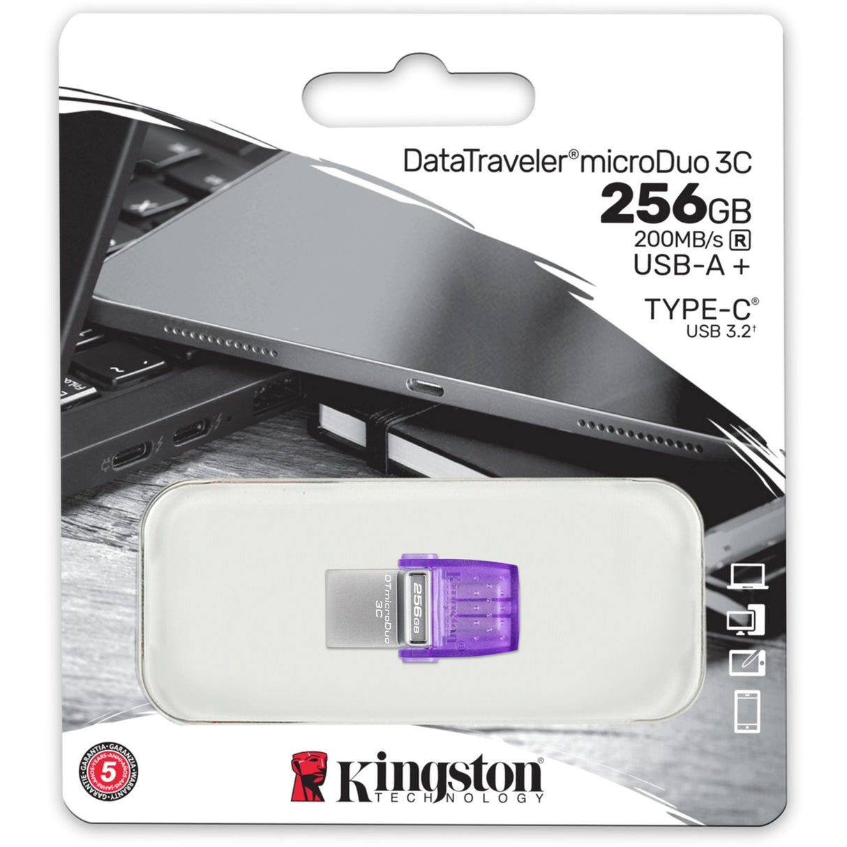Kingston DataTraveler microDuo 3C 256 GB