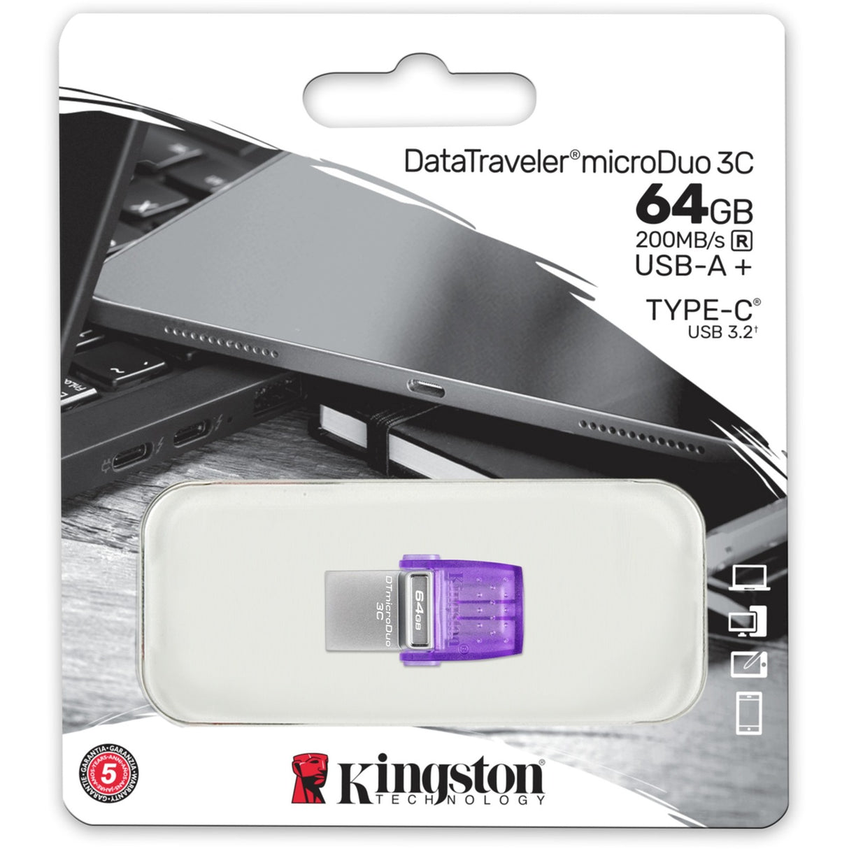 Kingston DataTraveler microDuo 3C 64 GB