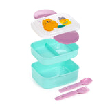 Beans co katten clip bento box lunchtrommel bestek
