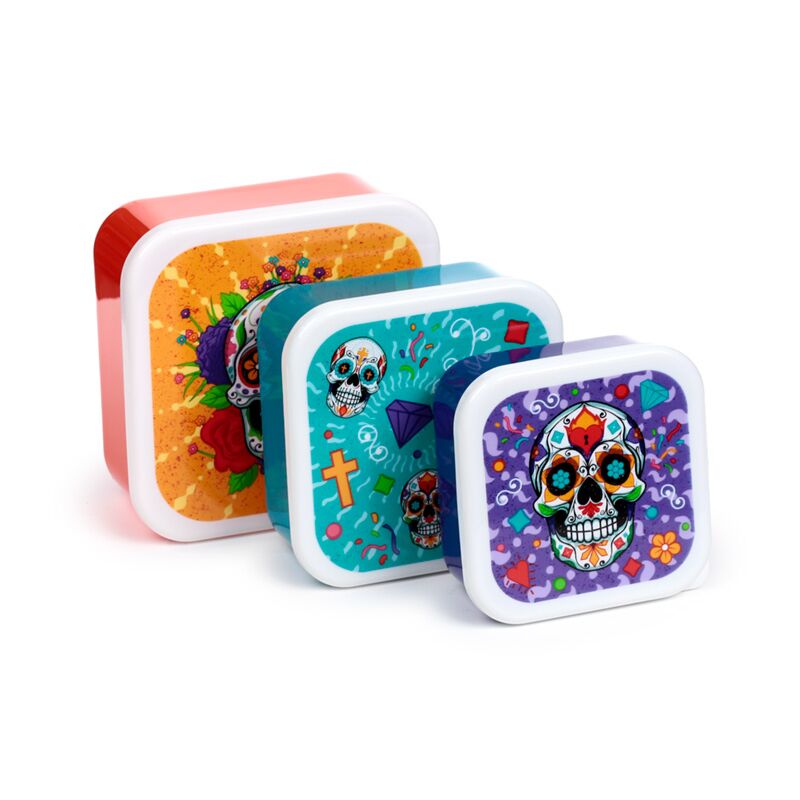 Set 3 lunch box m l xl dia de los muertos