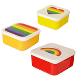 Set 3 lunch box s m l- somewhere regenboog