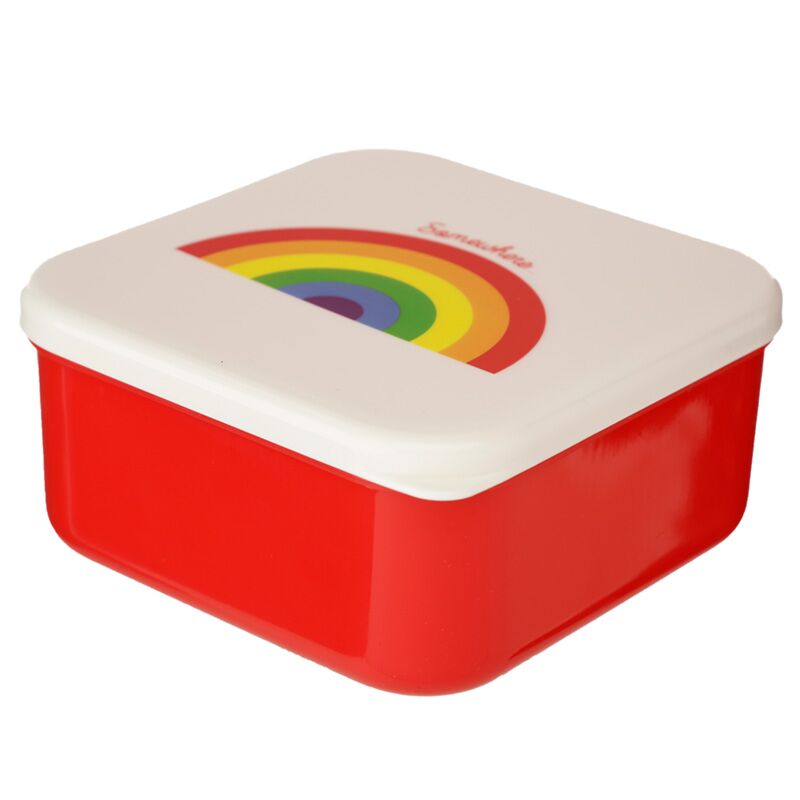 Set 3 lunch box s m l- somewhere regenboog