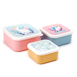 Set 3 lunch box s m l eenhoorn magie