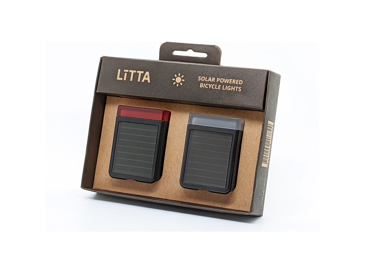 LITTA verlichtingsset zonne-energie zwart