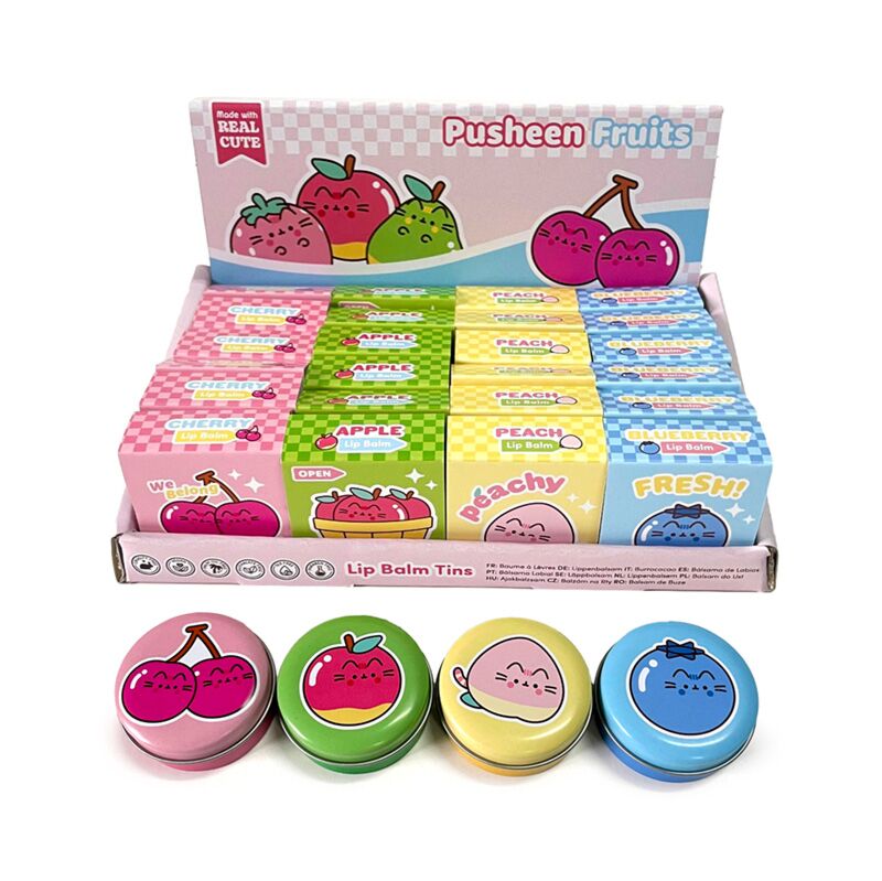 Pusheen de kat fruit lippenbalsem in blik