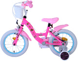 Volare dolls kinderfiets - meisjes - 14 inch - roze - twee handremmen