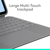 Logitech combo touch ipad air 11 (m2), ipad air (4e en 5e