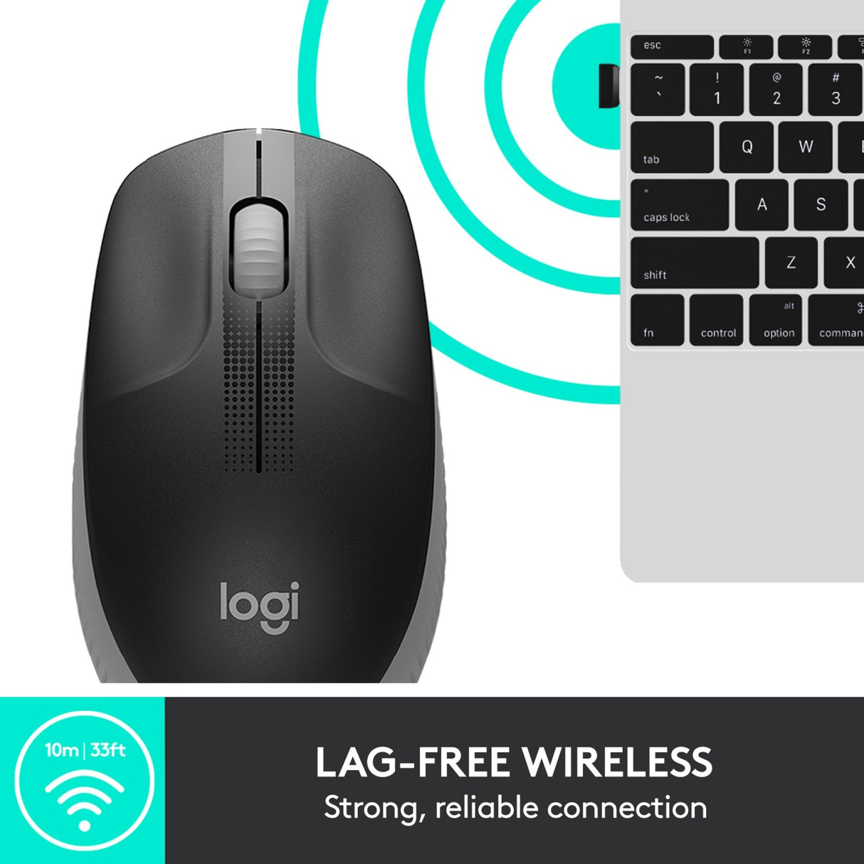 Logitech m190 full-size wireless mouse