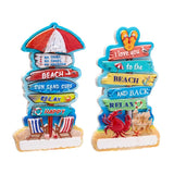 Zeezicht strandborden 3d zee strand souvenir magneet