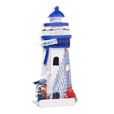 Blauwe vuurtoren 3d zee strand souvenir magneet