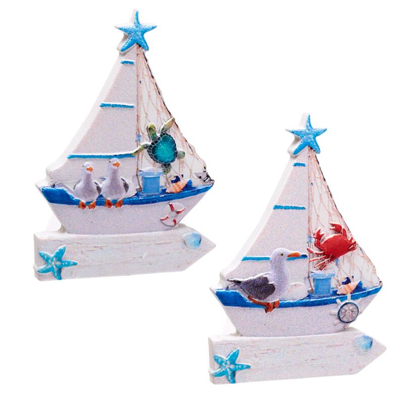 Zeilboot zeeleven 3d zee strand souvenir magneet