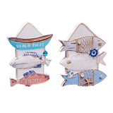 Vis bord 3d zee strand souvenir magneet