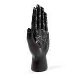 Zwarte mantra hand tarot handpalm