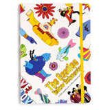 Yellow submarine wit gerecycled a5 gelinieerd notitieboekje