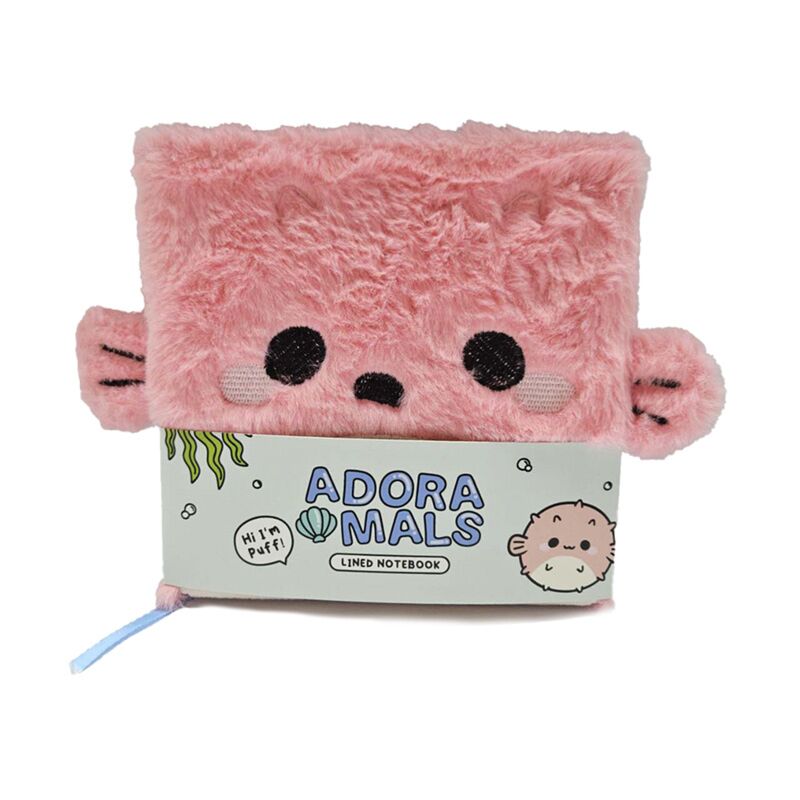 Adoramals puff de kogelvis fluffig notitieboekje