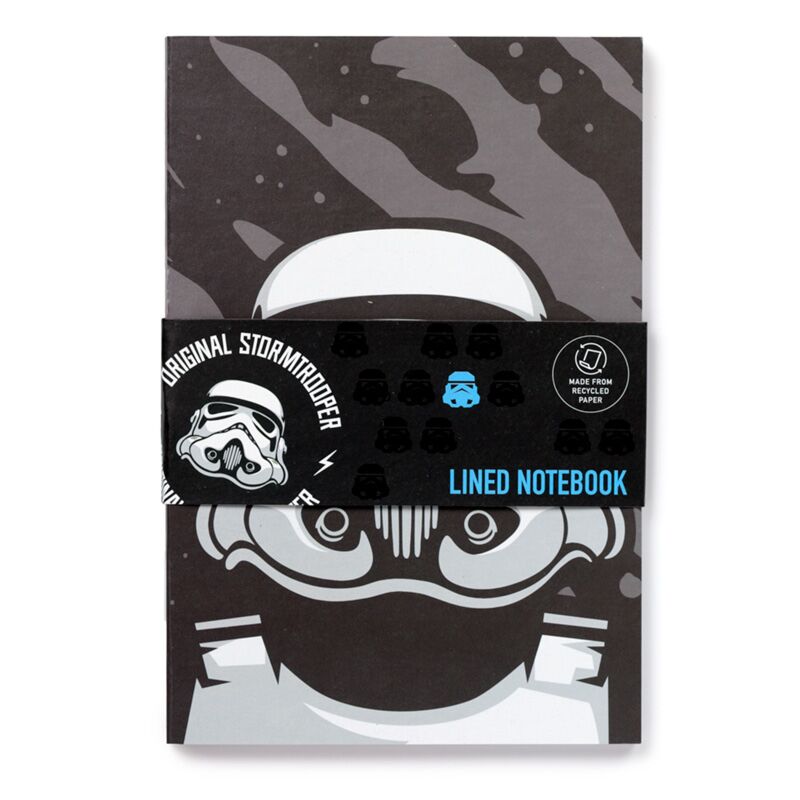 The original stormtrooper gerecycled a5 gelinieerd notitieboekje