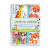 Zooniverse ringgebonden notitieboekje 6-delige schrijfset