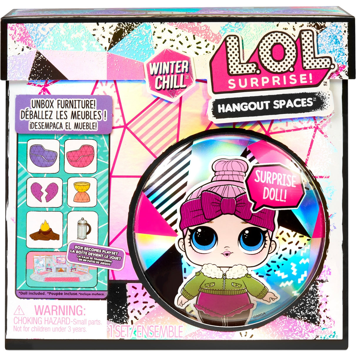 MGA Entertainment Surprise! Winter Chill Hangout Spaces Sty