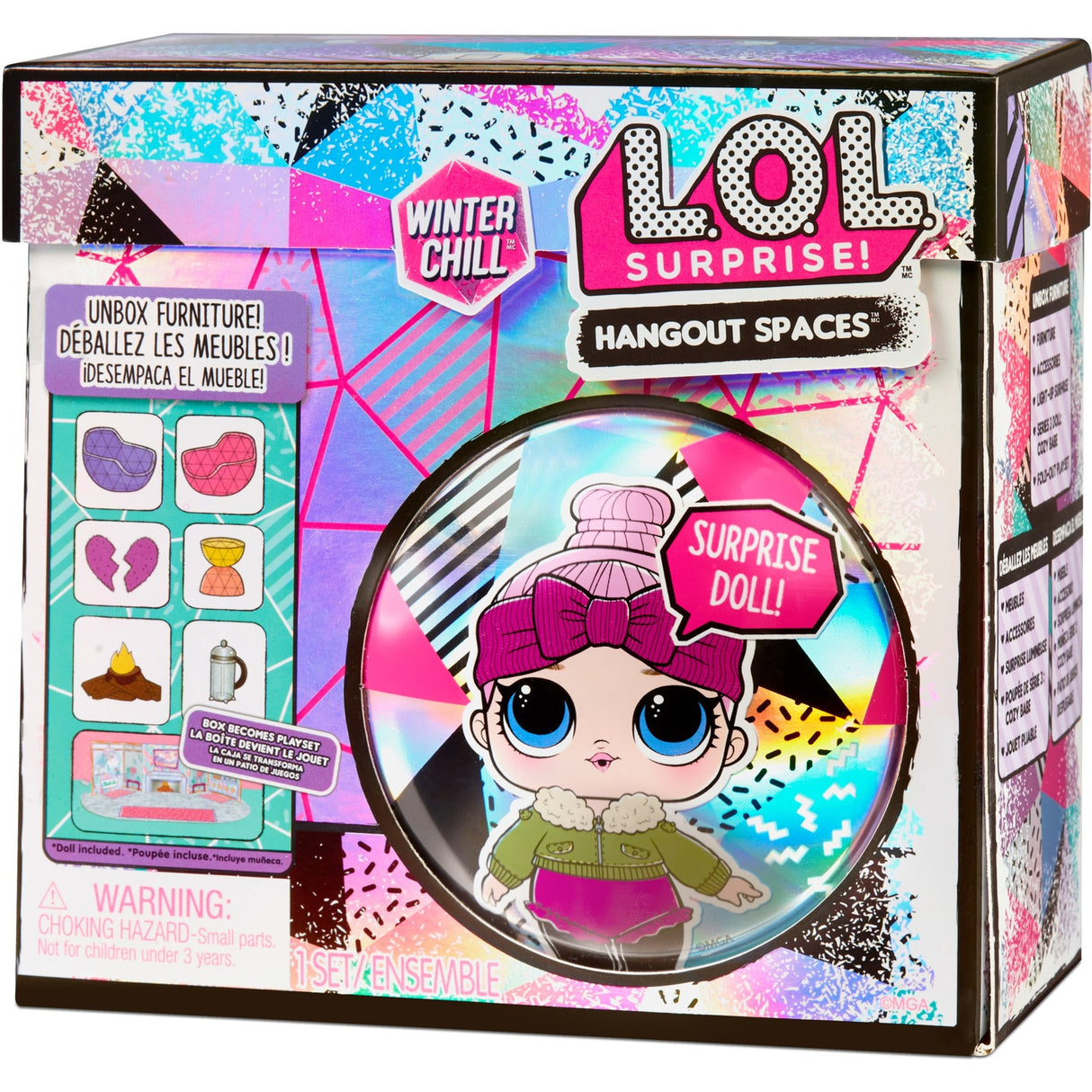 MGA Entertainment Surprise! Winter Chill Hangout Spaces Sty