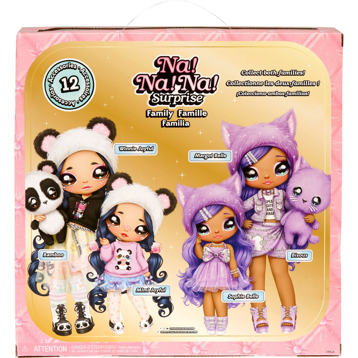 MGA Entertainment Na! Na! Na! Family Surprise Lavender Kitty Famil