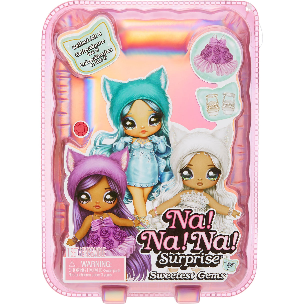 MGA Entertainment Na! Na! Na! Surprise Sweetest Gems-poppen Ruby