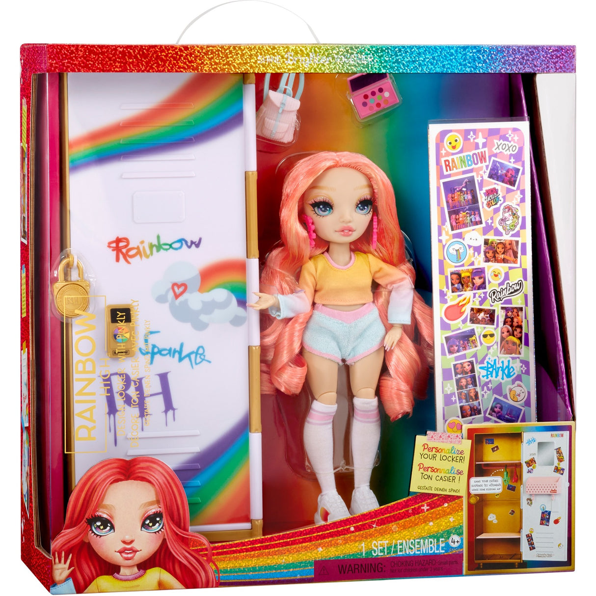 Mga entertainment rainbow high design locker en pinkly paige