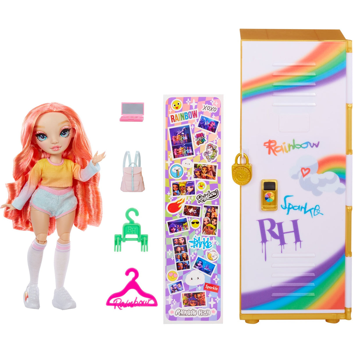 Mga entertainment rainbow high design locker en pinkly paige