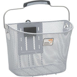 fietsmand Toscane Smartlock voor 19 liter zilver
