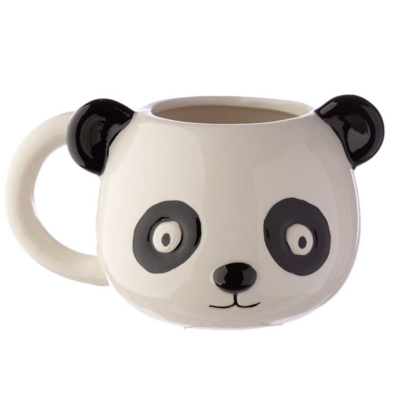 Adoramals panda gevormde keramiek mok
