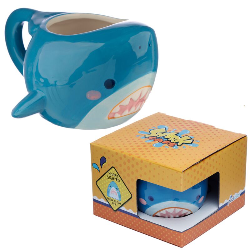Shark café gevormde keramiek mok