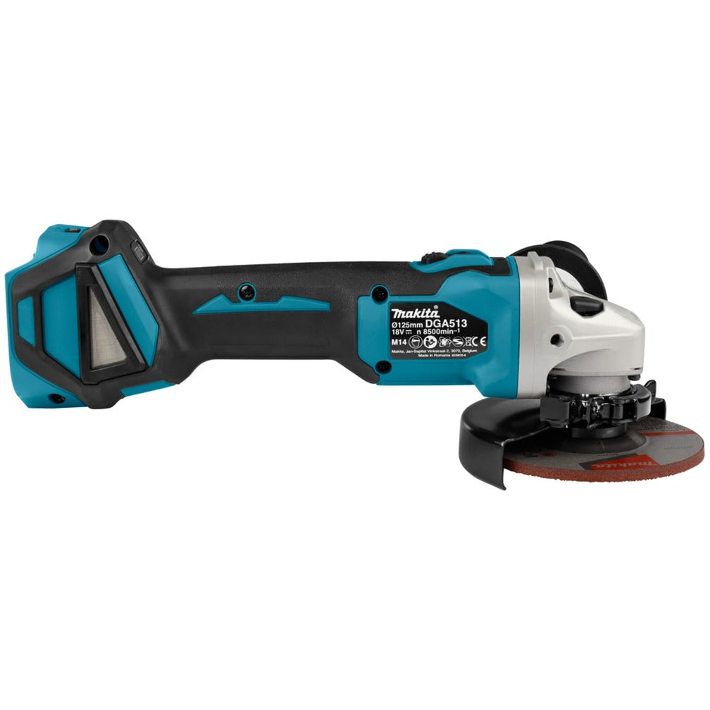 Makita 18 v haakse slijper 125 mm dga513zj