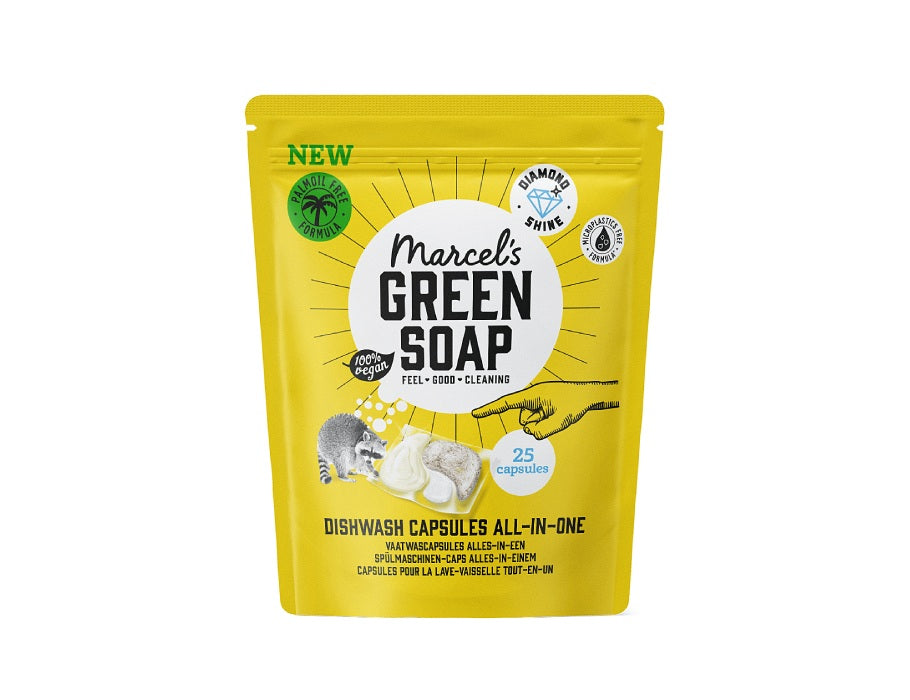 Marcel's green soap vaatwascapsules - alles-in-een - 25 stuks