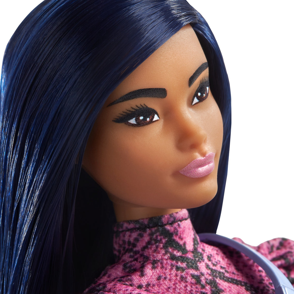 Mattel Fashionistas Doll 143 Pink Black Dress